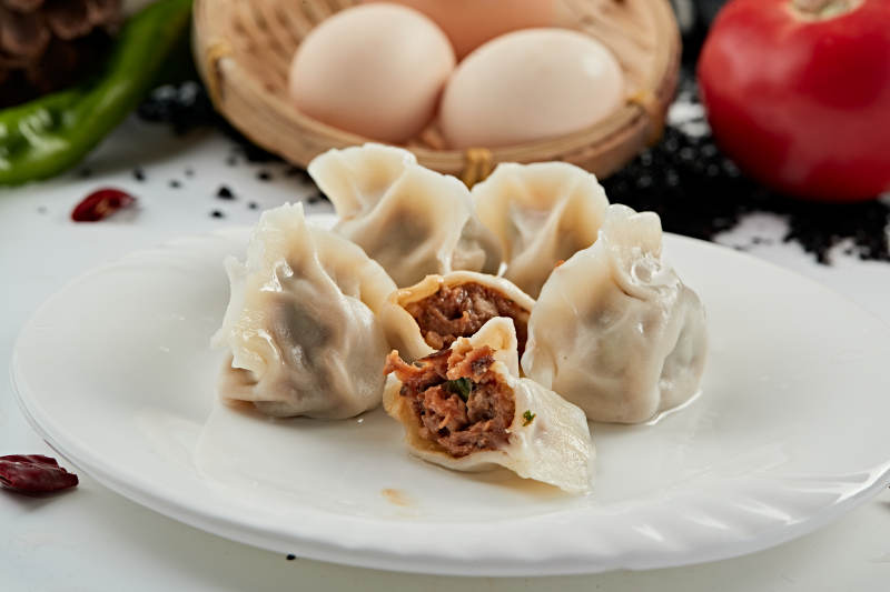 手工醬肉香菇餡餃子