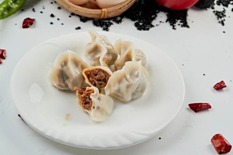 手工醬肉香菇餡餃子