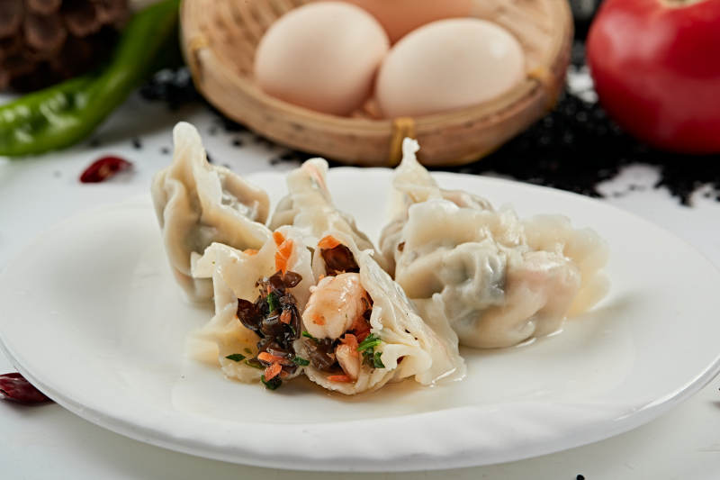 手工三鮮大蝦仁餡餃子