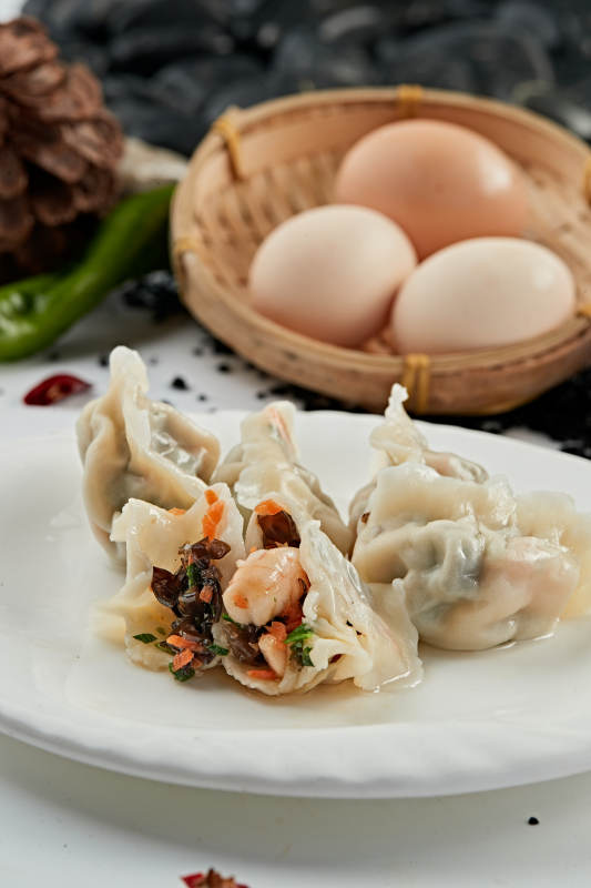 手工三鮮大蝦仁餡餃子