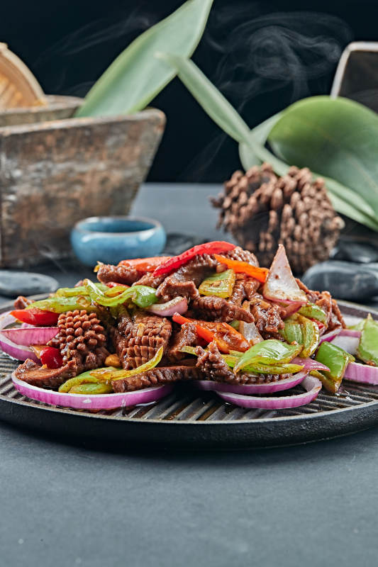 炙子铁板烤腰花