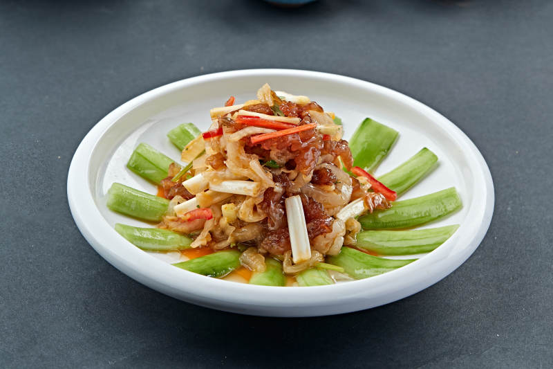 白菜心拌海蛰头