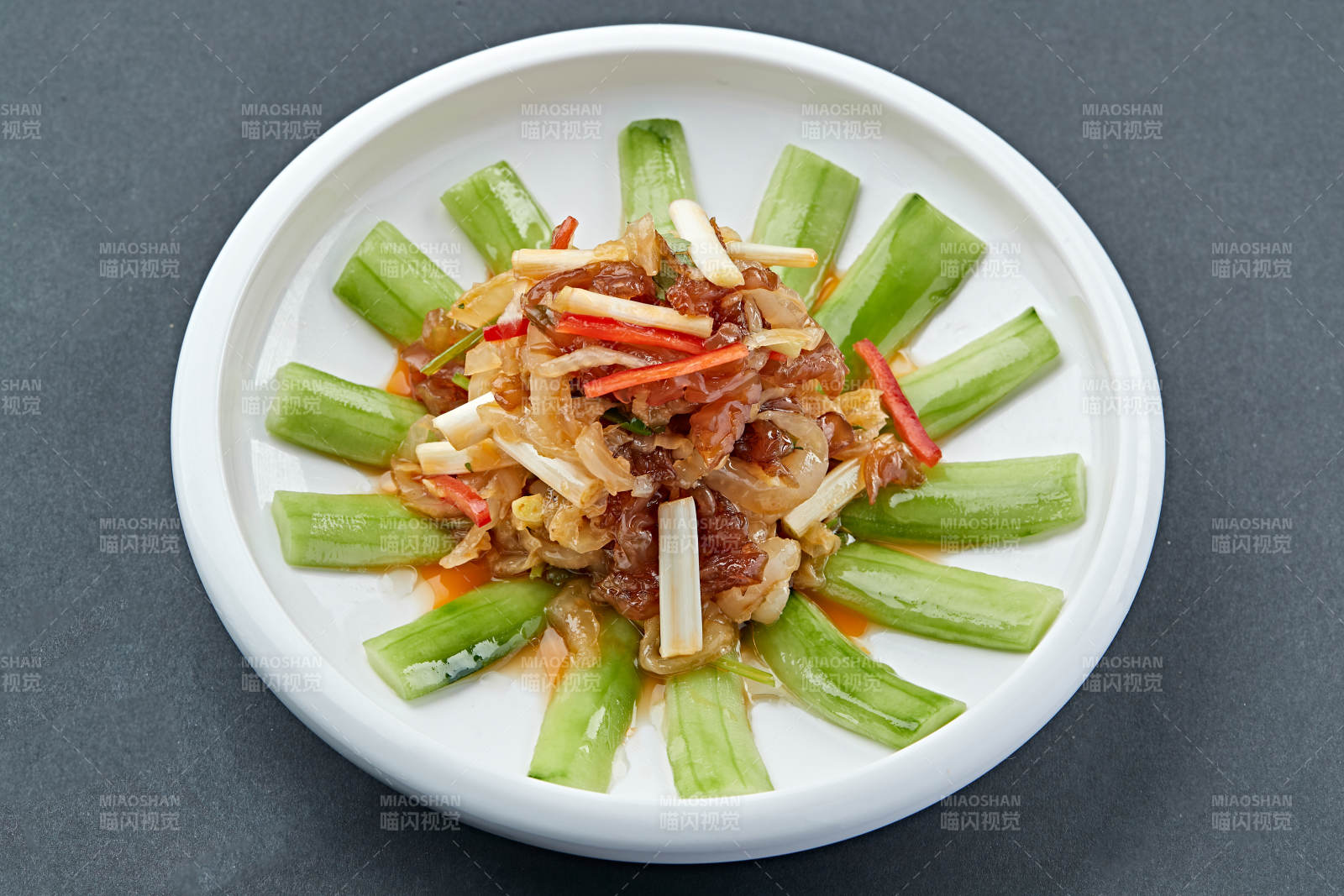 白菜心拌海蟄頭