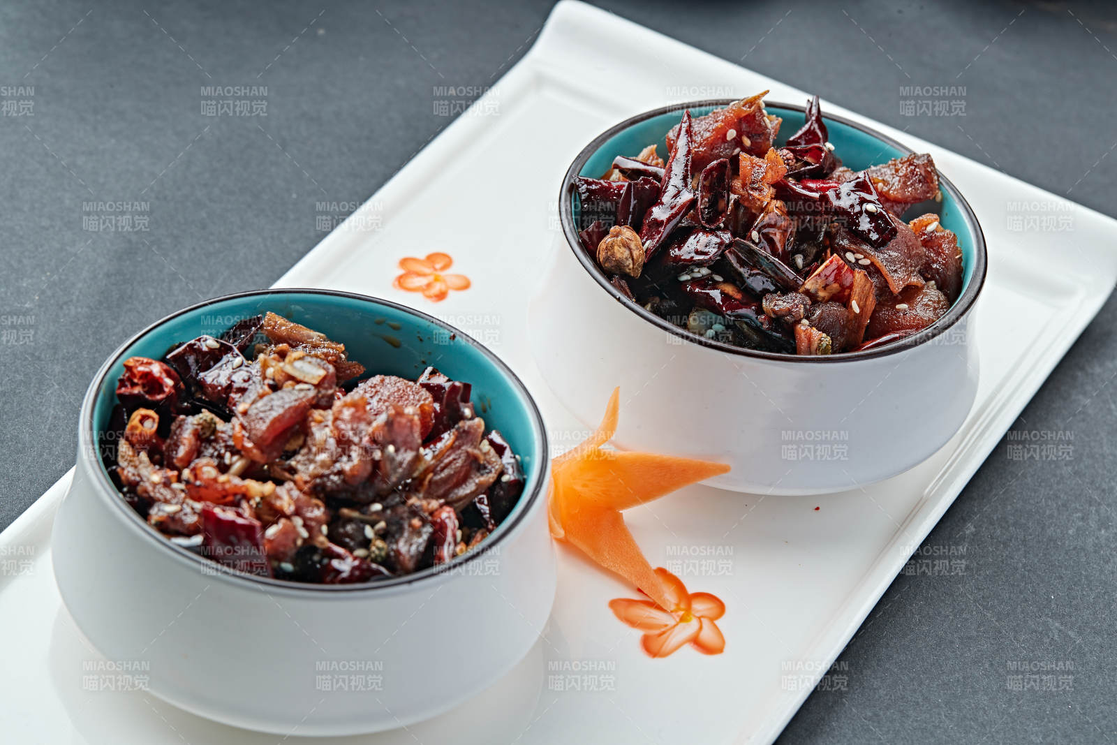 红油香辣腌兔丁