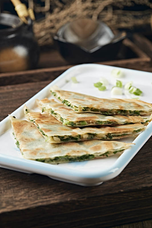 韭菜鸡蛋馅脆皮烙饼