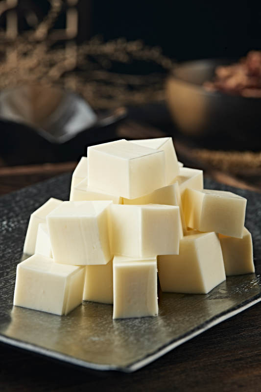 港式茶餐奶香杏仁豆腐