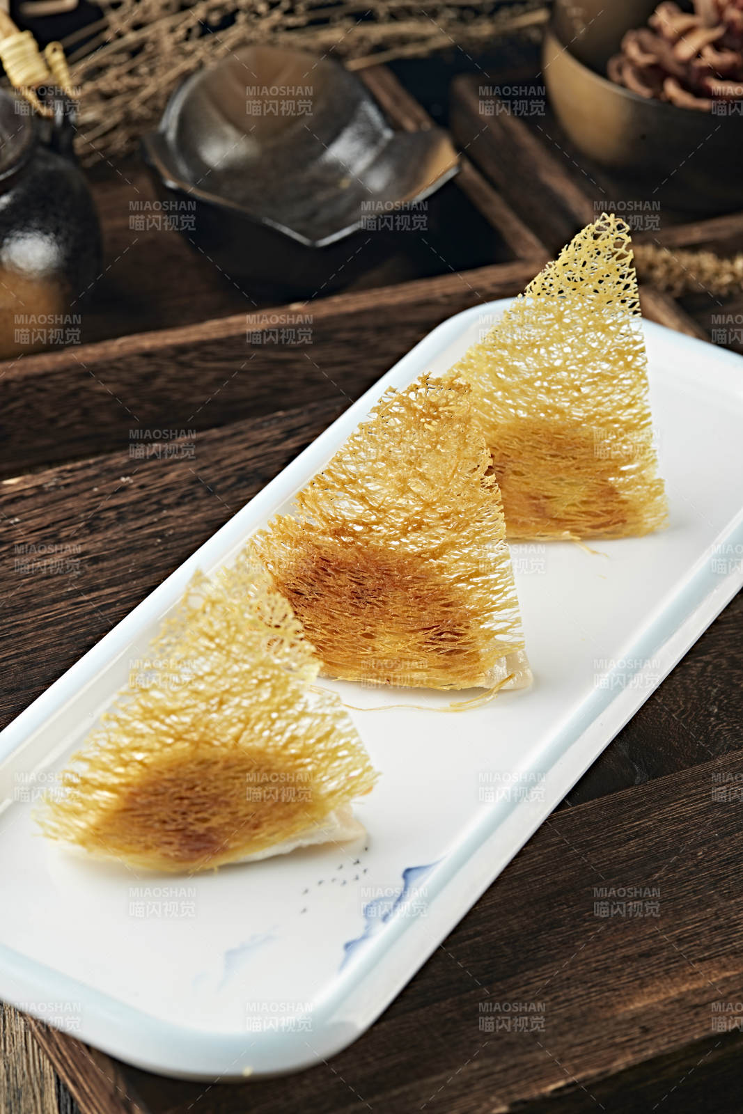 港式茶餐漁網煎餃