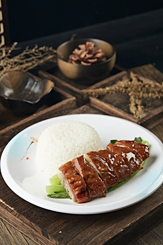 港式茶餐腊味烧鹅盖浇饭