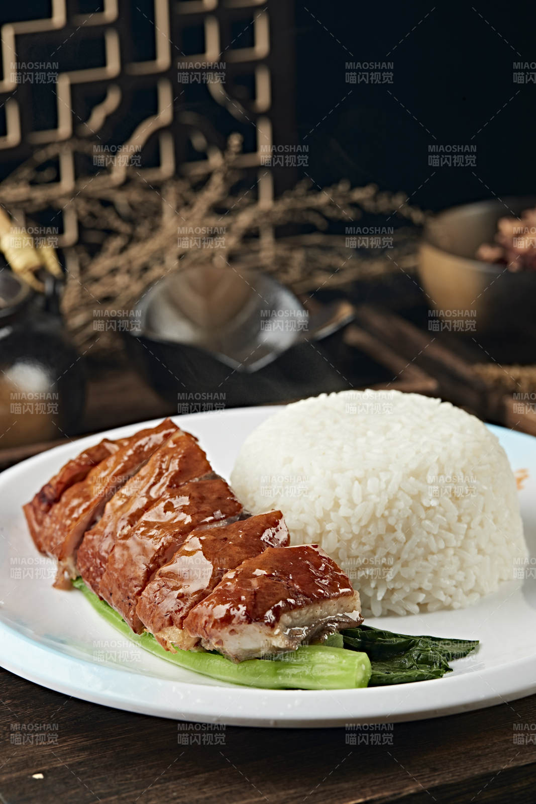 港式茶餐腊味烧鹅盖浇饭