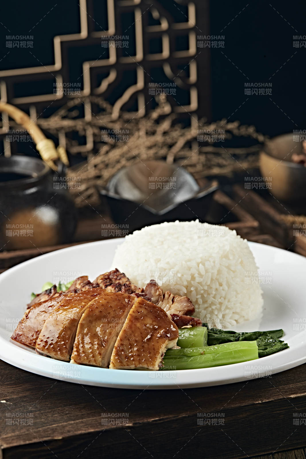 港式茶餐烧鸭叉烧盖浇饭