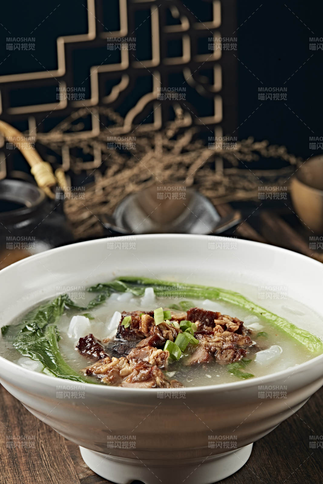 鮮雞湯叉燒肉煮腸粉