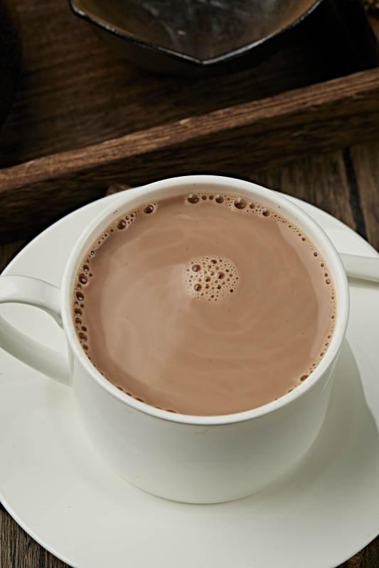 热冲泡牛奶咖啡