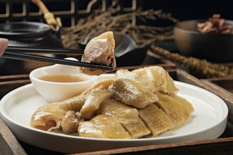 港式茶餐盐水白切鸡