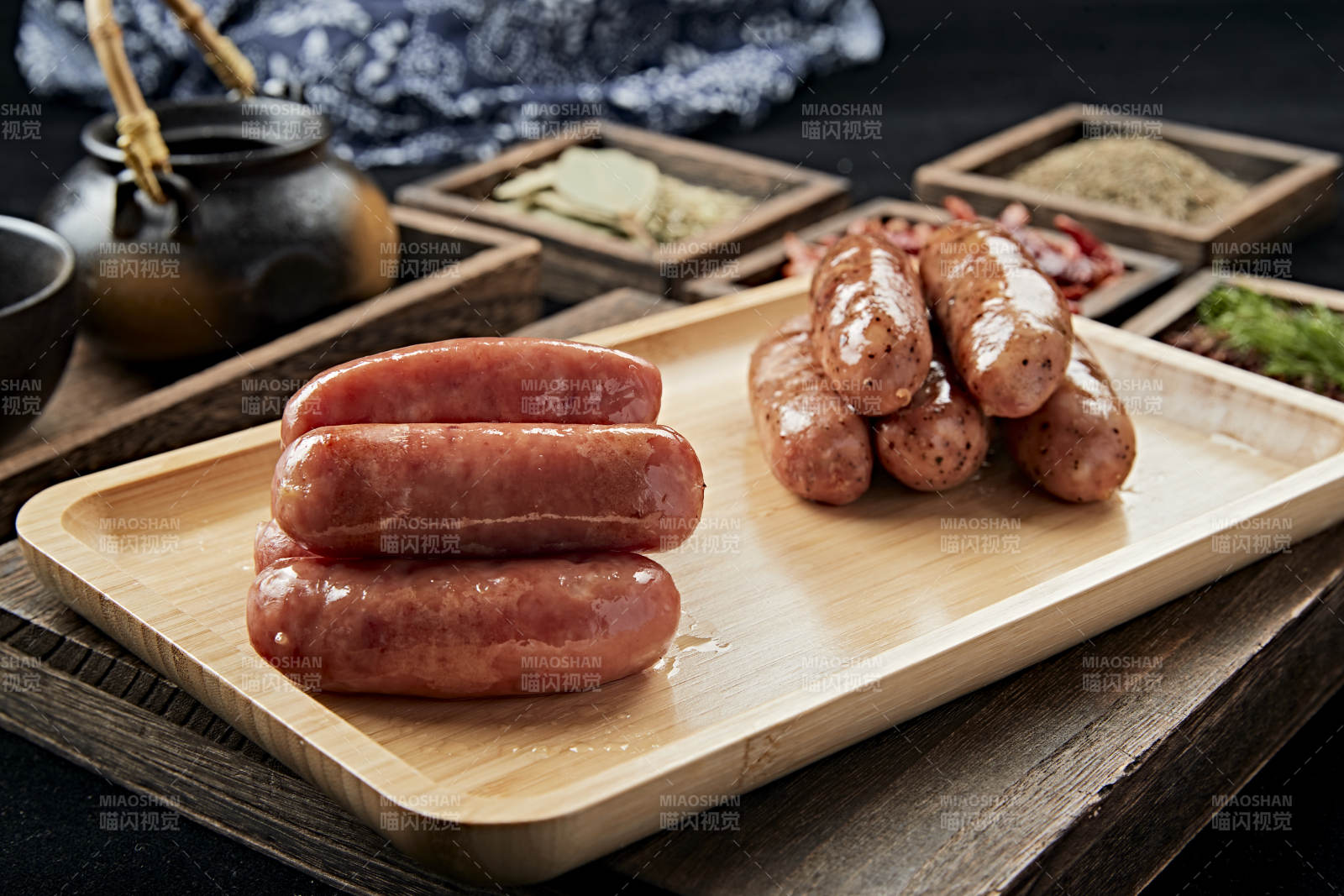 风味鹅卵石烤台湾纯肉肠