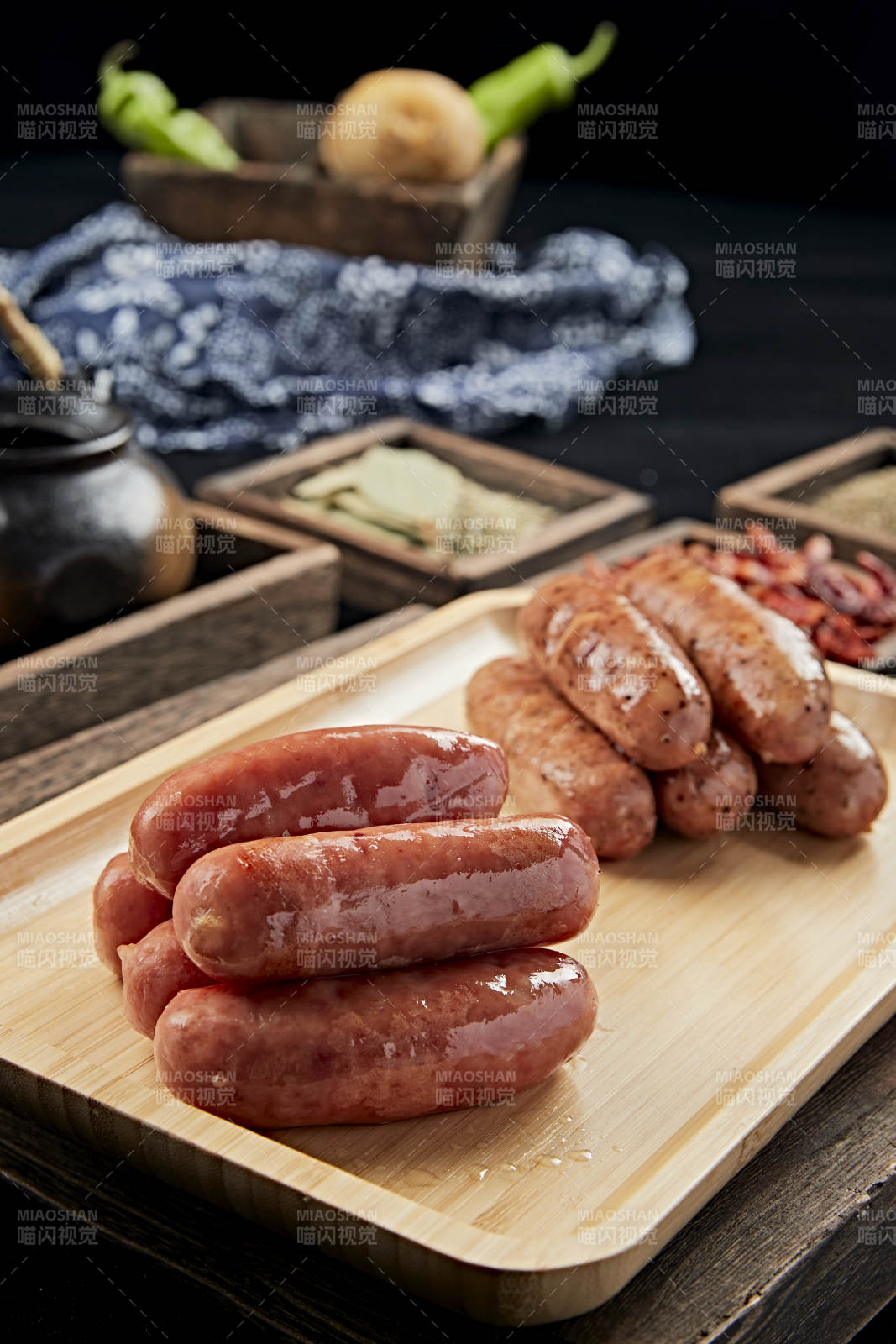 风味鹅卵石烤台湾纯肉肠