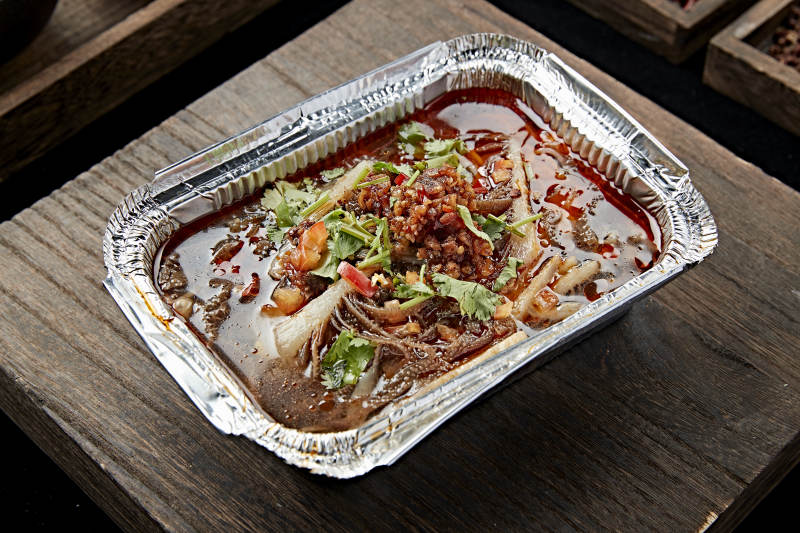 蒜蓉锡纸烤毛肚