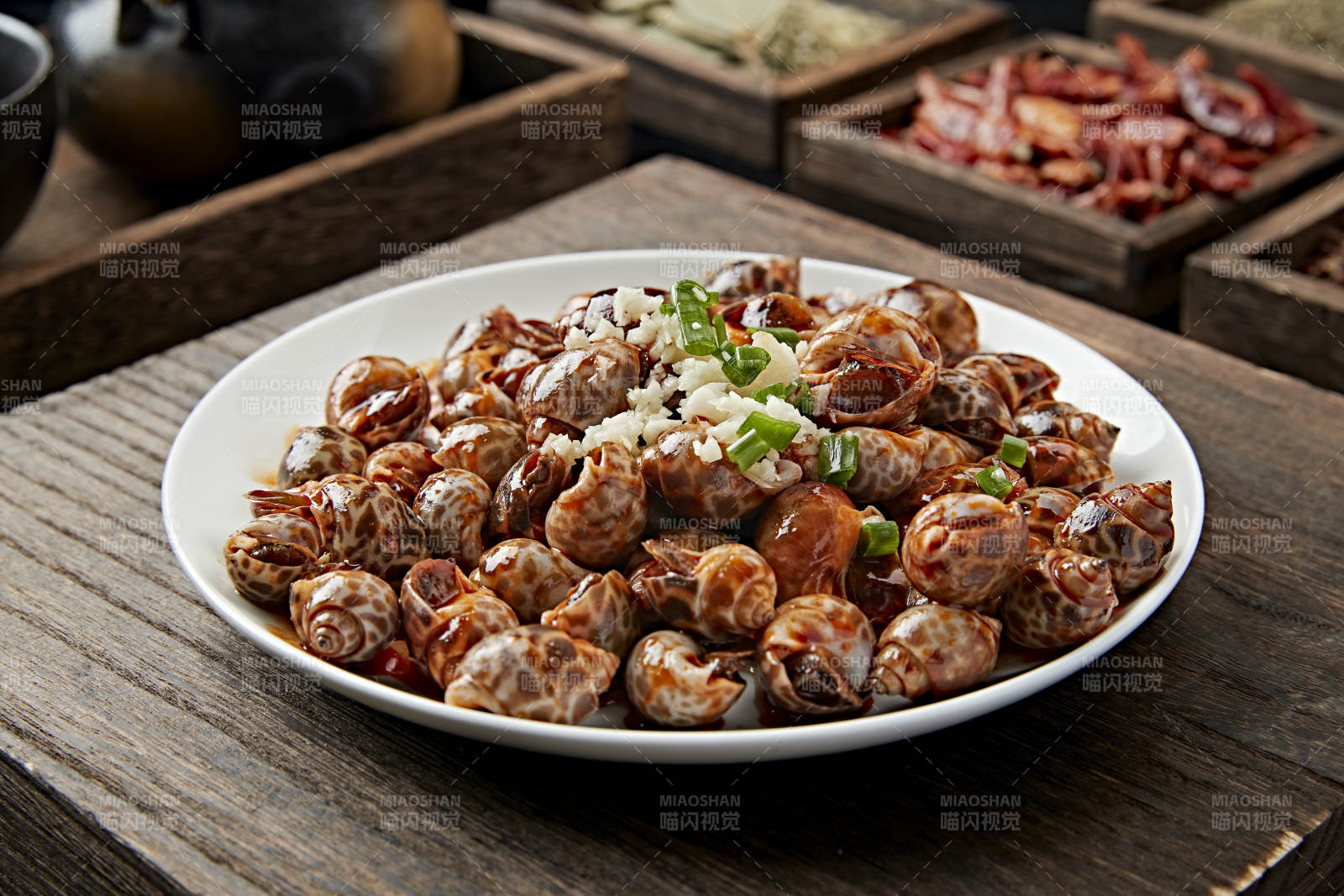 撈汁小海鮮酒釀花螺