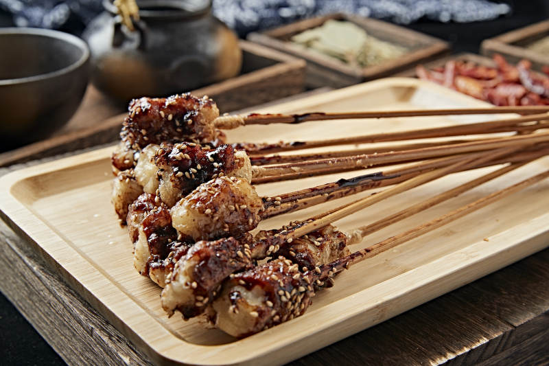 刷醬炭烤美味豆腐糕