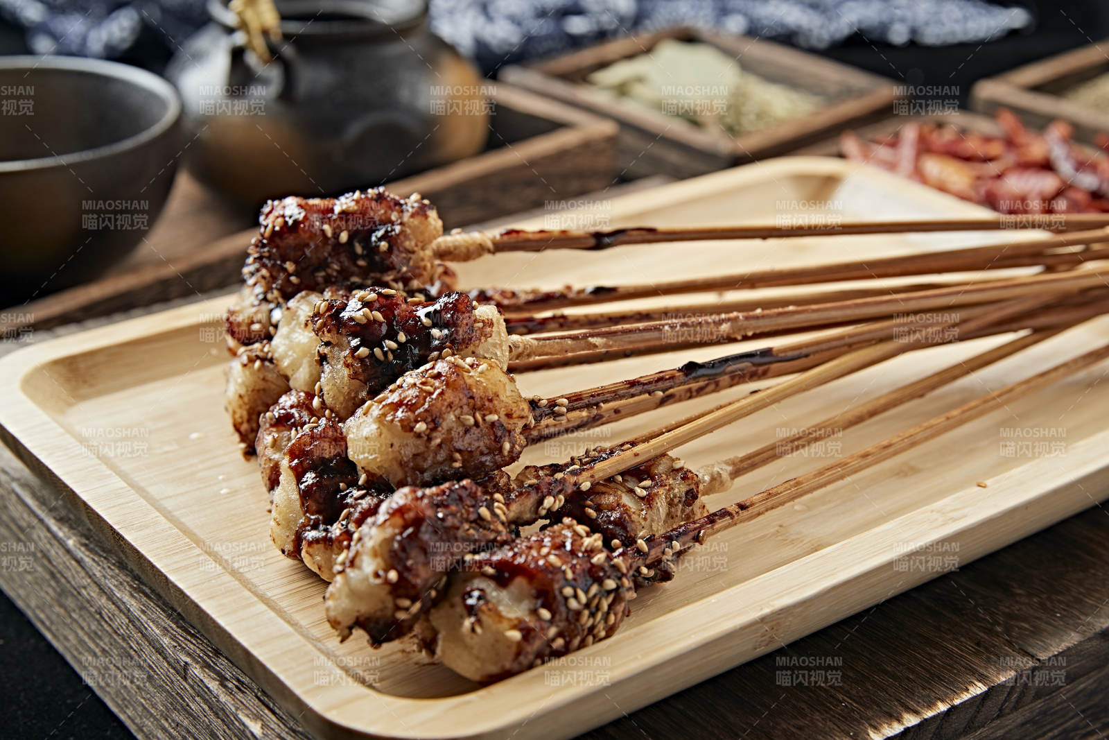 刷醬炭烤美味豆腐糕