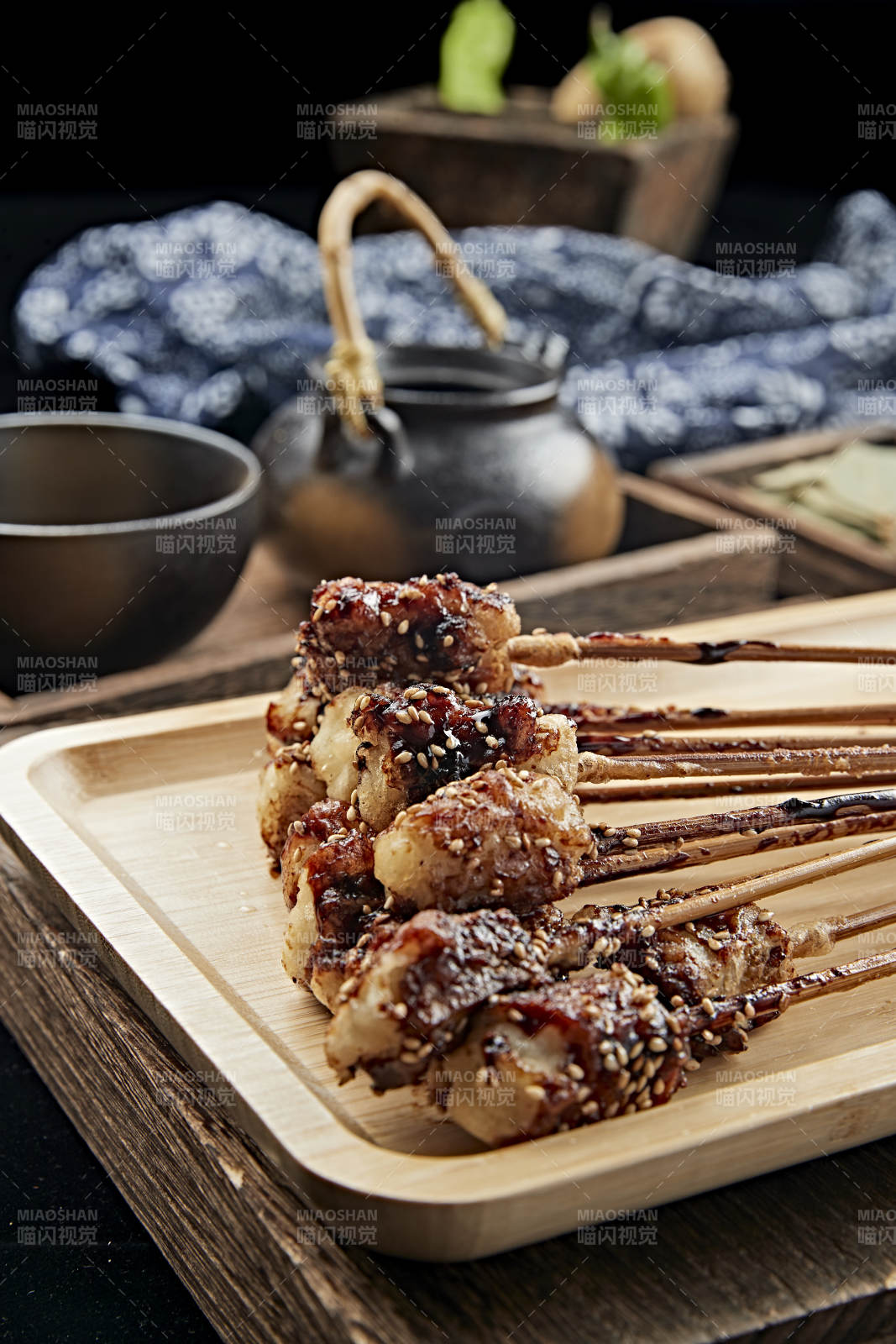 刷醬炭烤美味豆腐糕