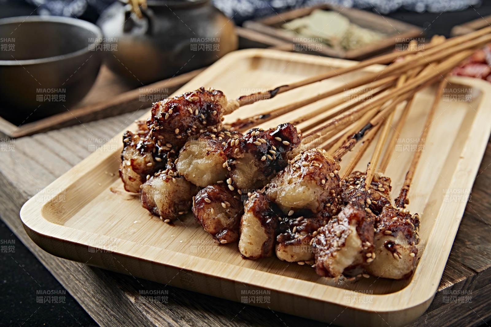 刷醬炭烤美味豆腐糕