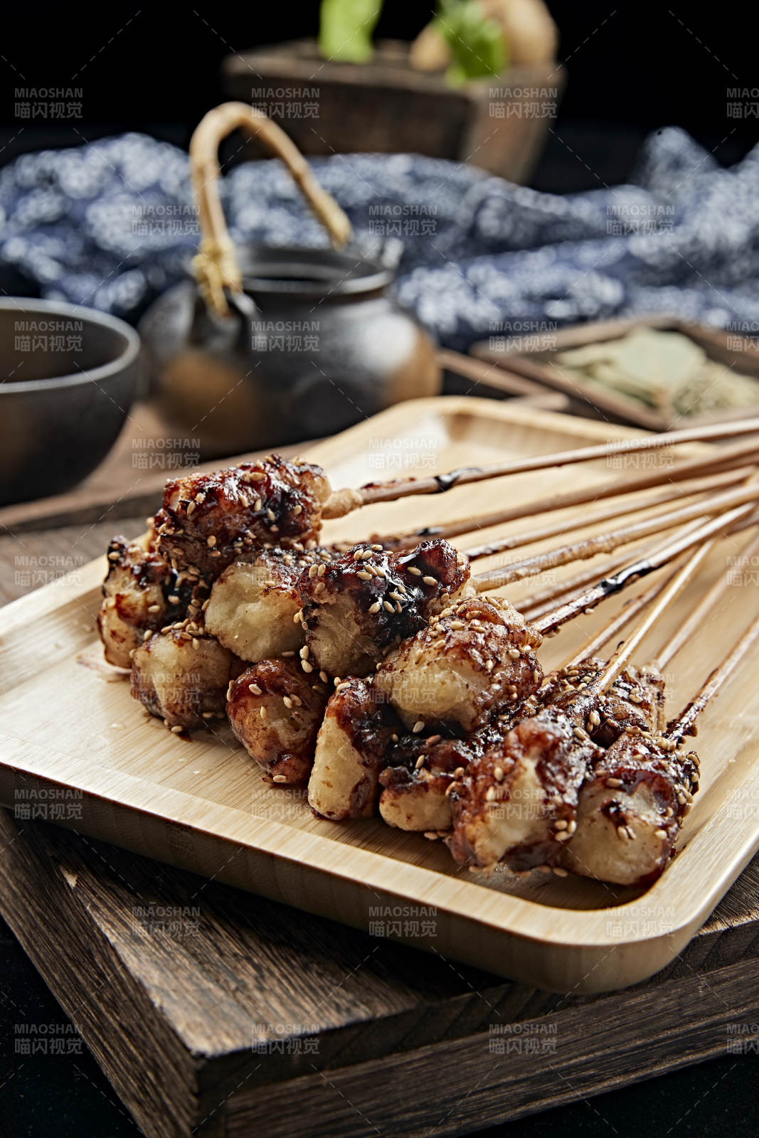 刷醬炭烤美味豆腐糕