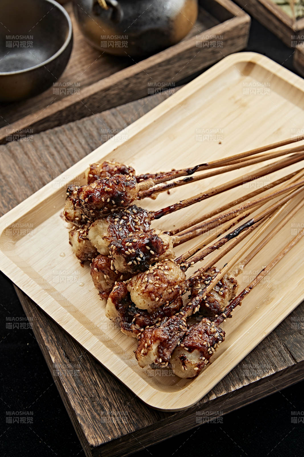 刷醬炭烤美味豆腐糕