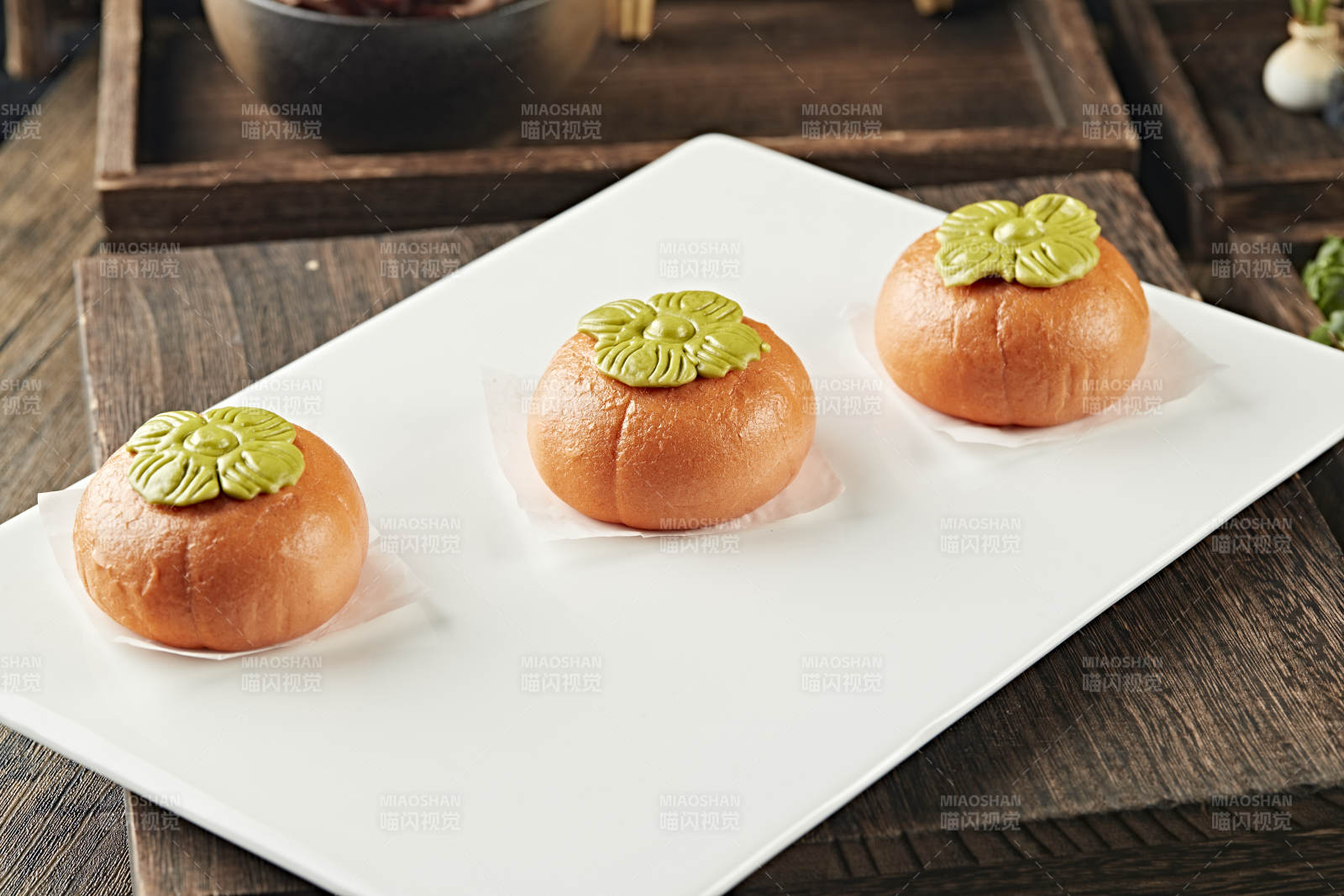 小吃面点南瓜流沙包