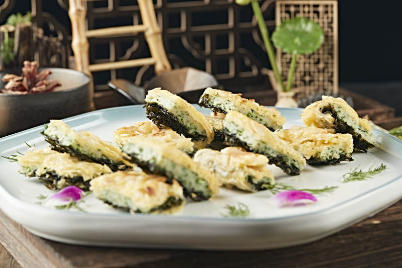 海苔紫菜蕨菜杏仁饼