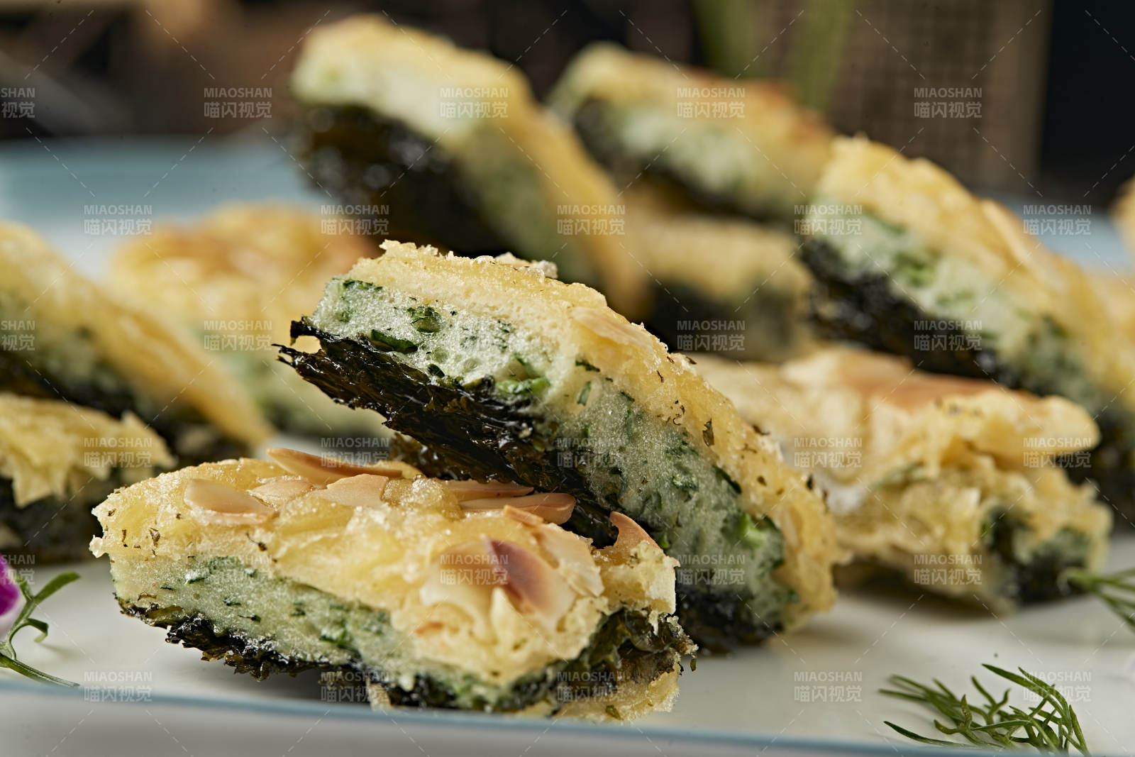 海苔紫菜蕨菜杏仁饼