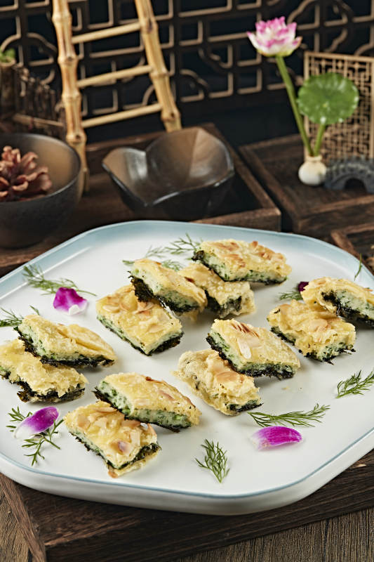 海苔紫菜蕨菜杏仁饼