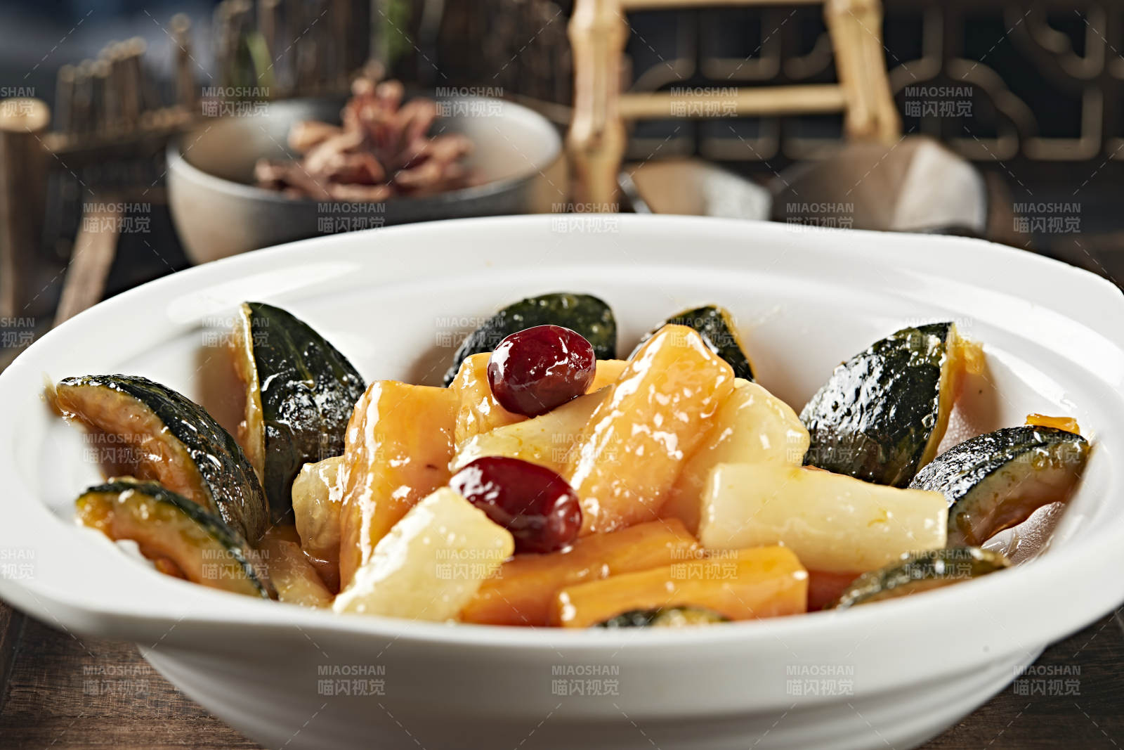 蜜汁焗紅薯山藥小南瓜紅棗