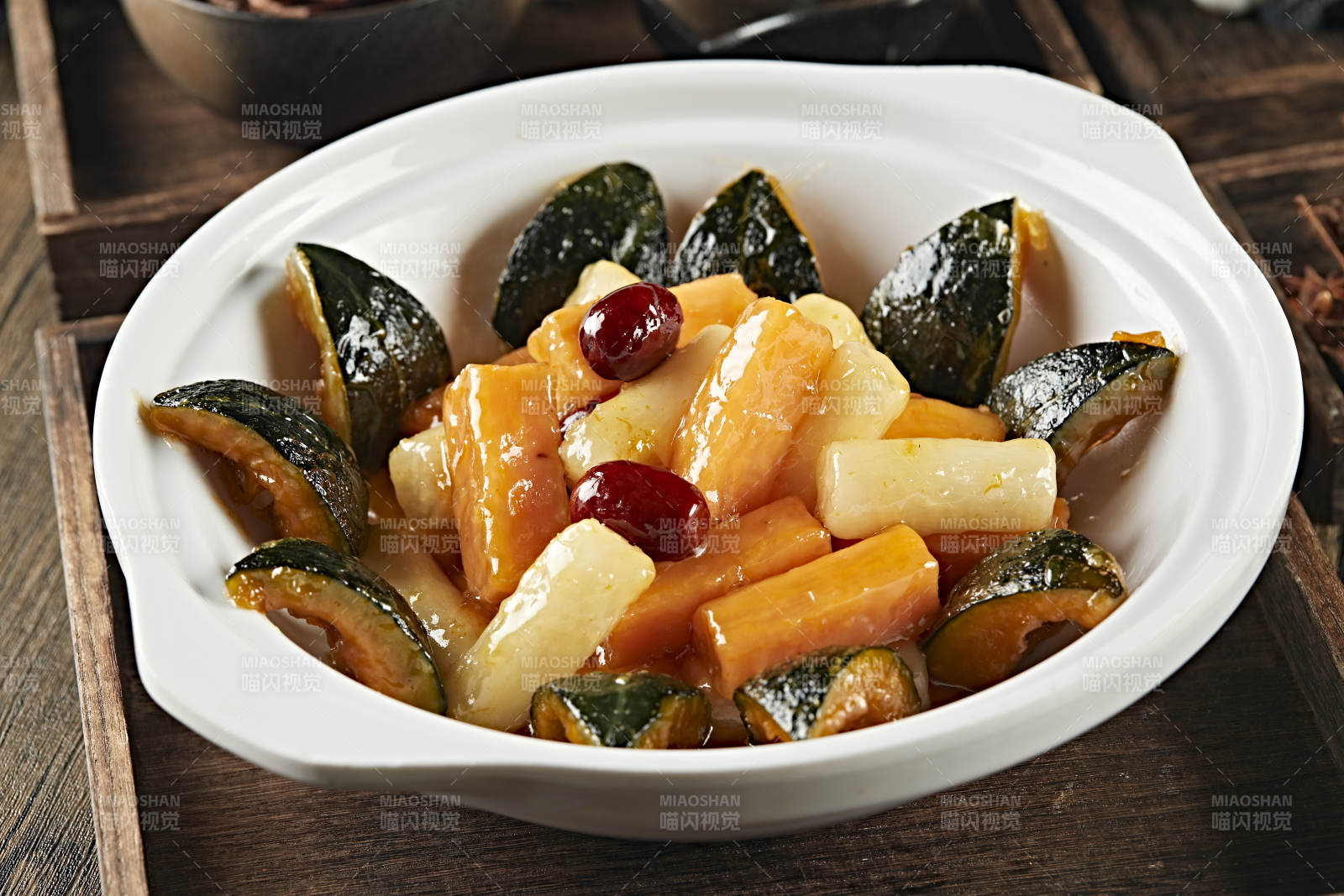 蜜汁焗紅薯山藥小南瓜紅棗