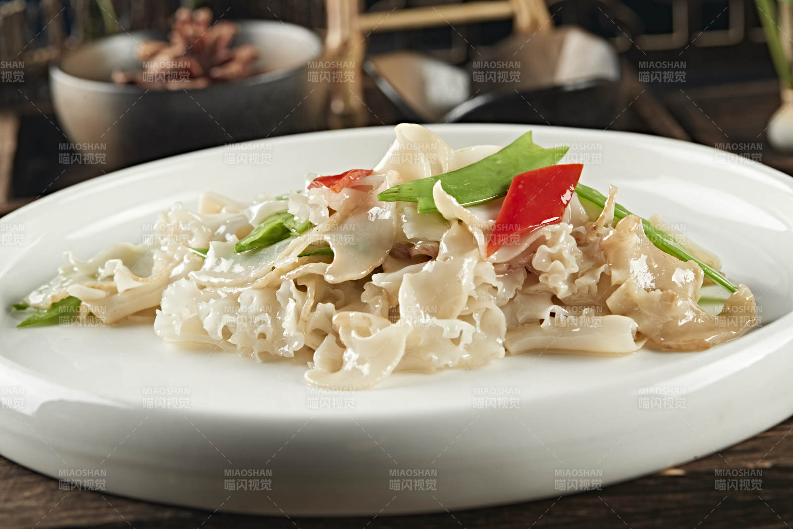 彩椒蜜豆爆螺片