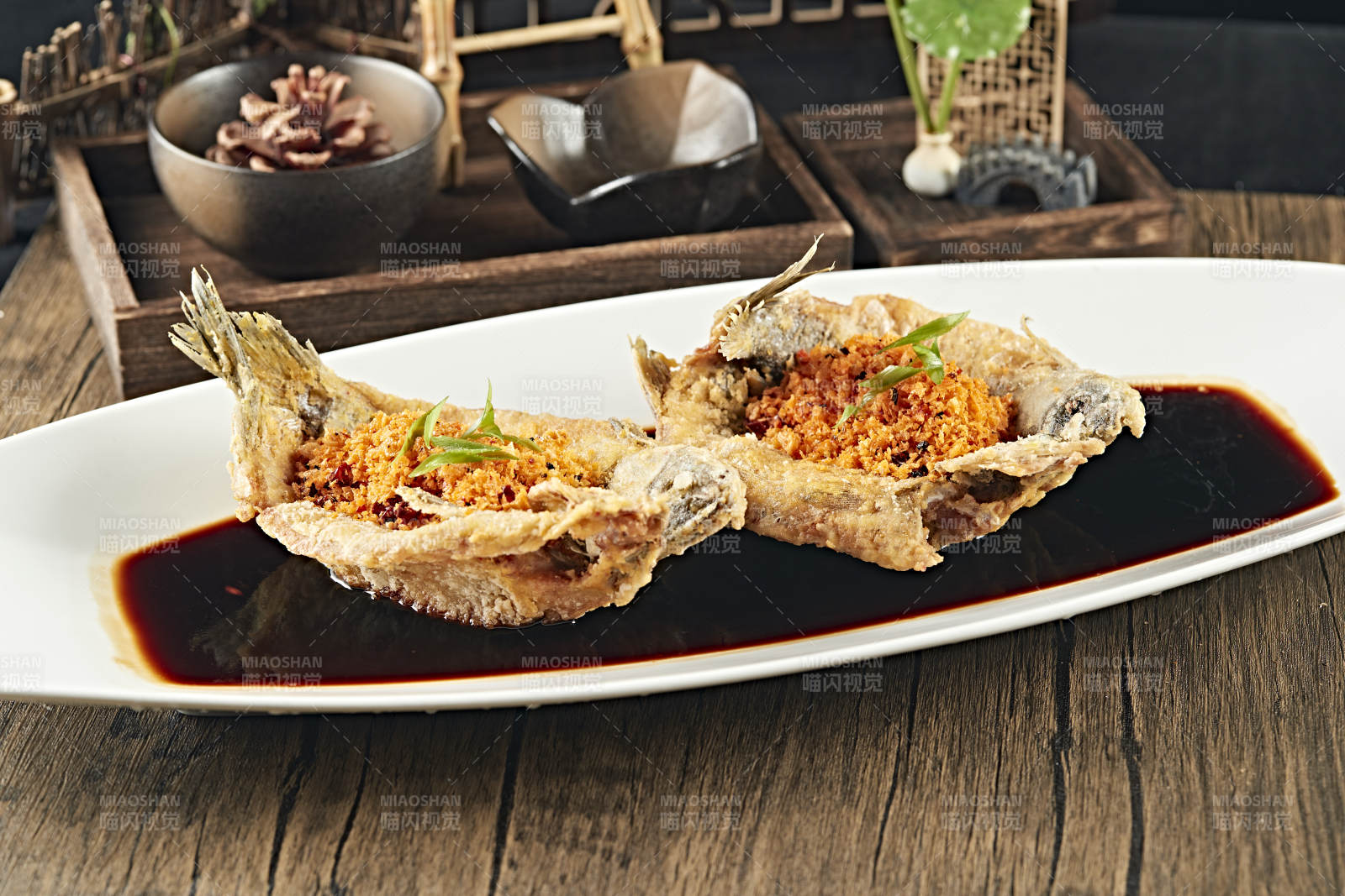 油炸金盏野生高背鲫鱼