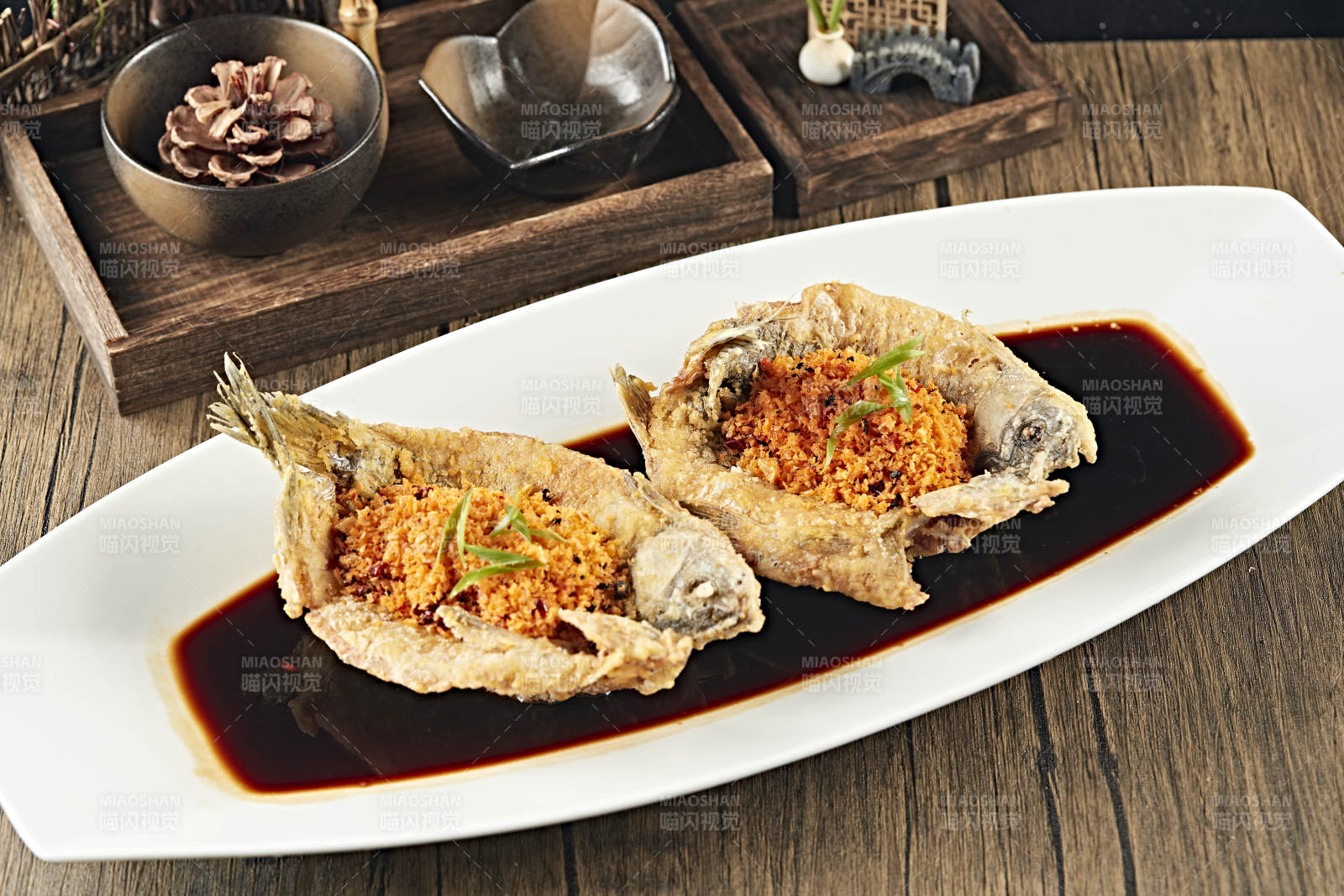 油炸金盏野生高背鲫鱼