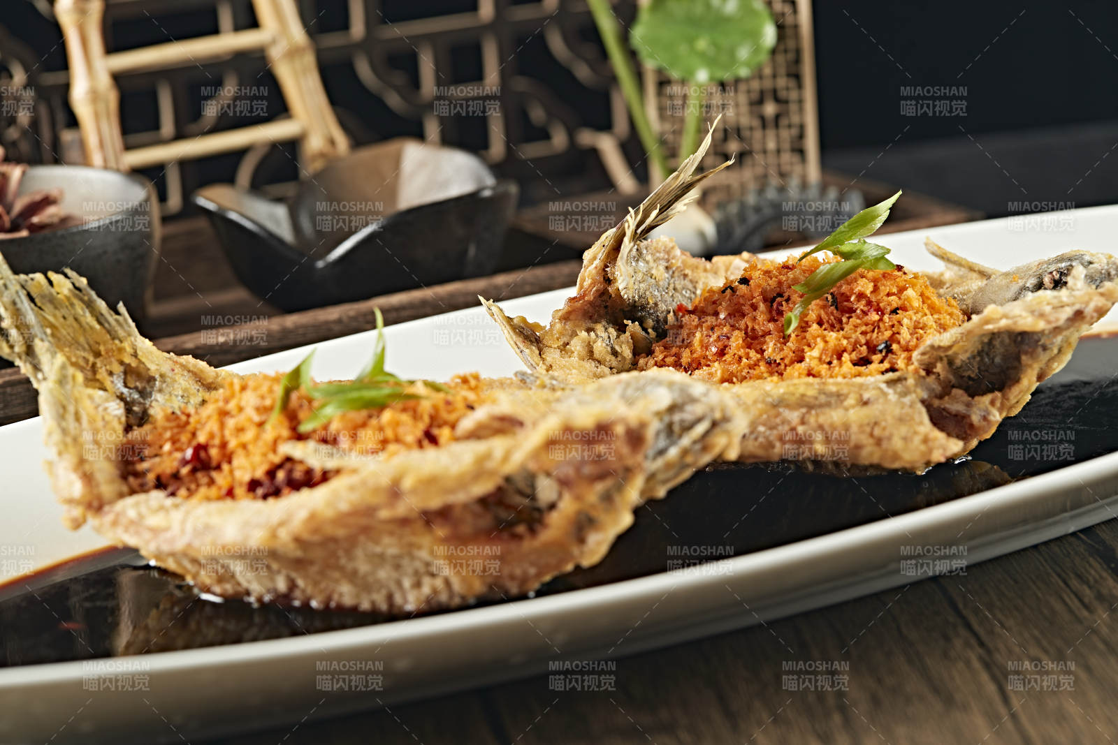 油炸金盏野生高背鲫鱼