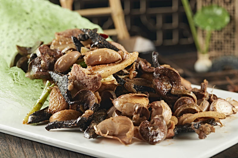 油炸毛蒜豬五花小腰片豬脾片