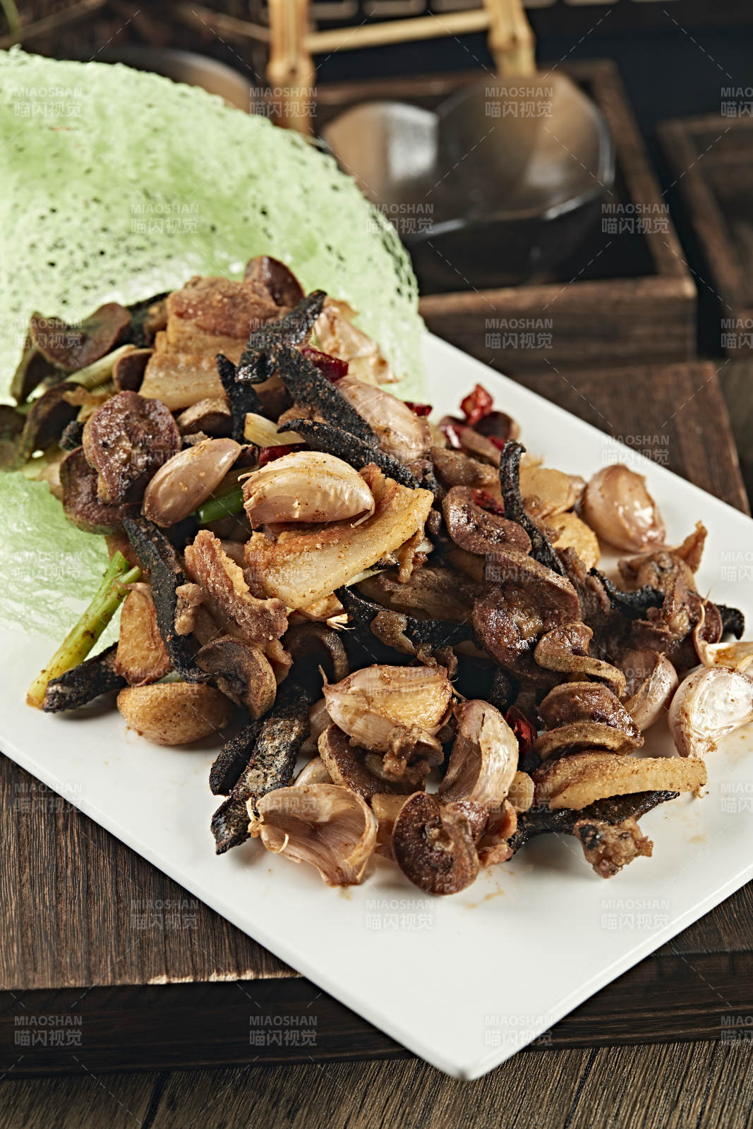 油炸毛蒜豬五花小腰片豬脾片