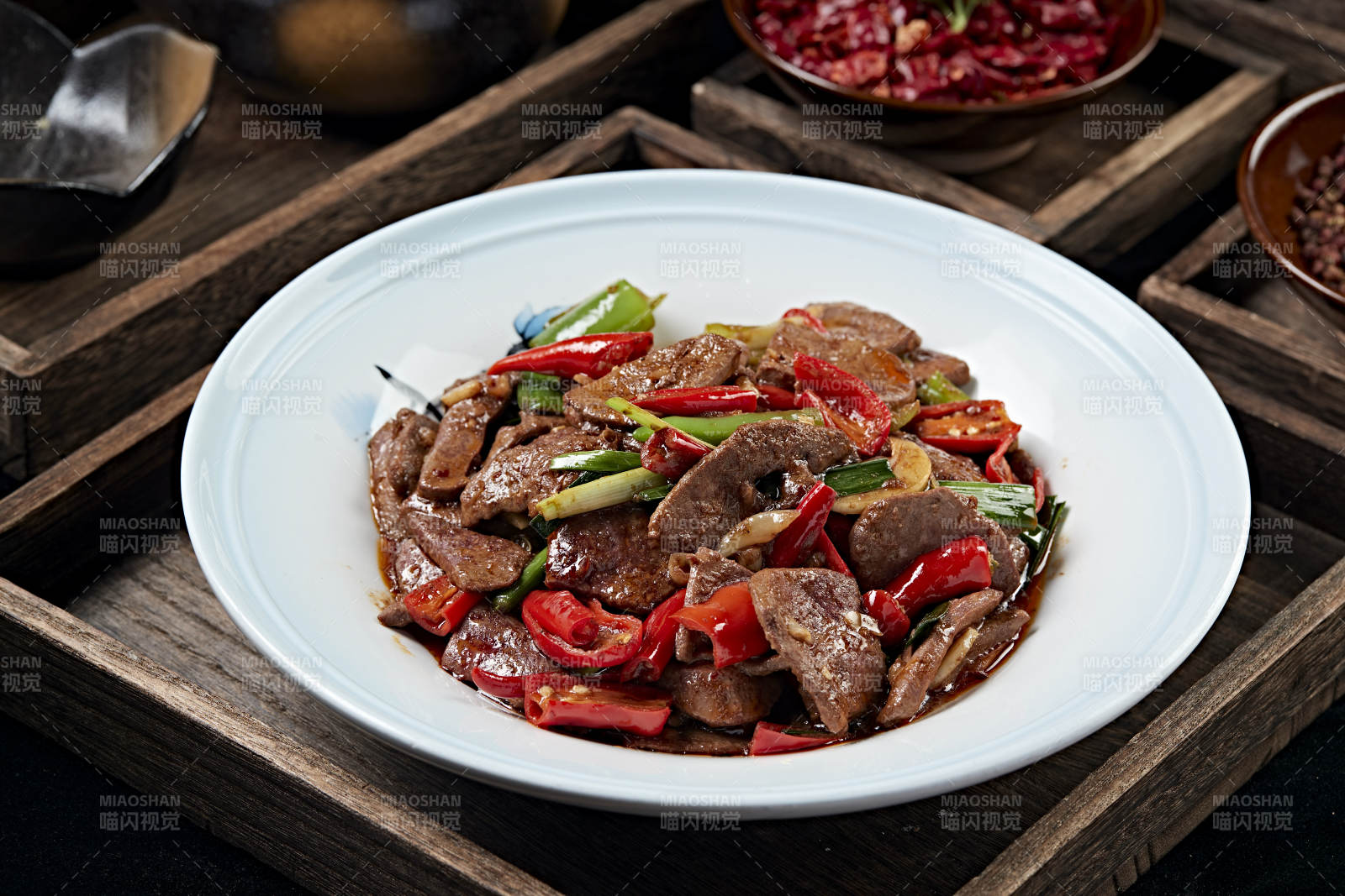 湘味青紅椒蒜苗溜豬肝