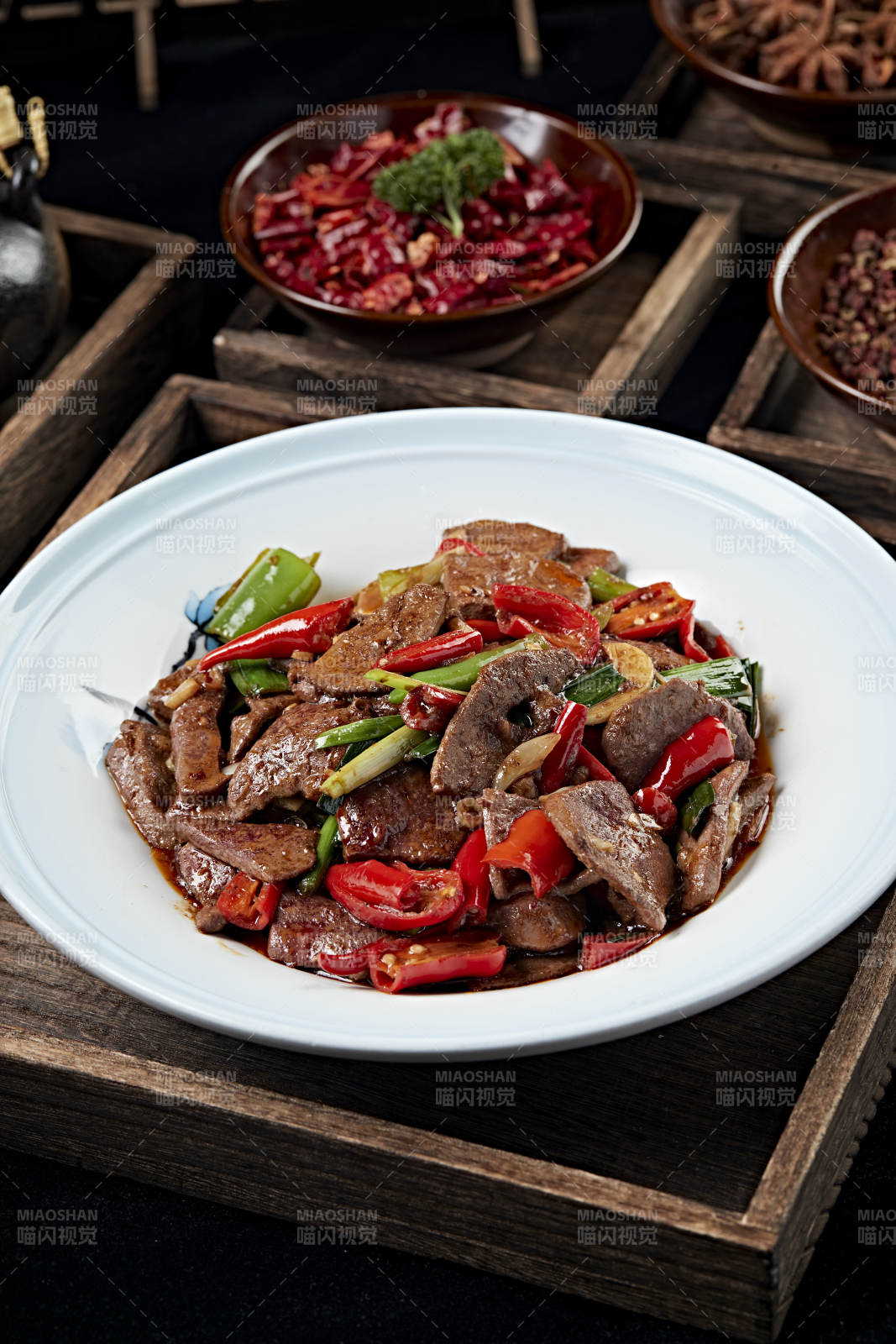 湘味青紅椒蒜苗溜豬肝