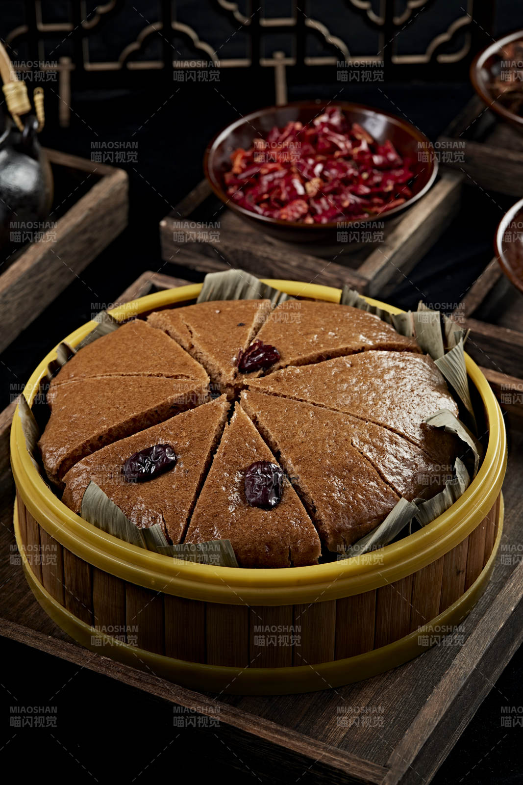 美味香蒸蜂蜜红糖红枣糕