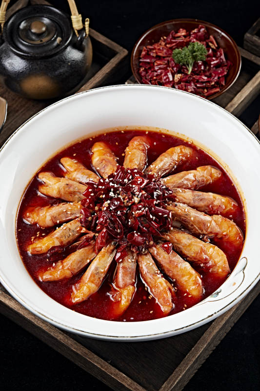 红油香辣大明虾