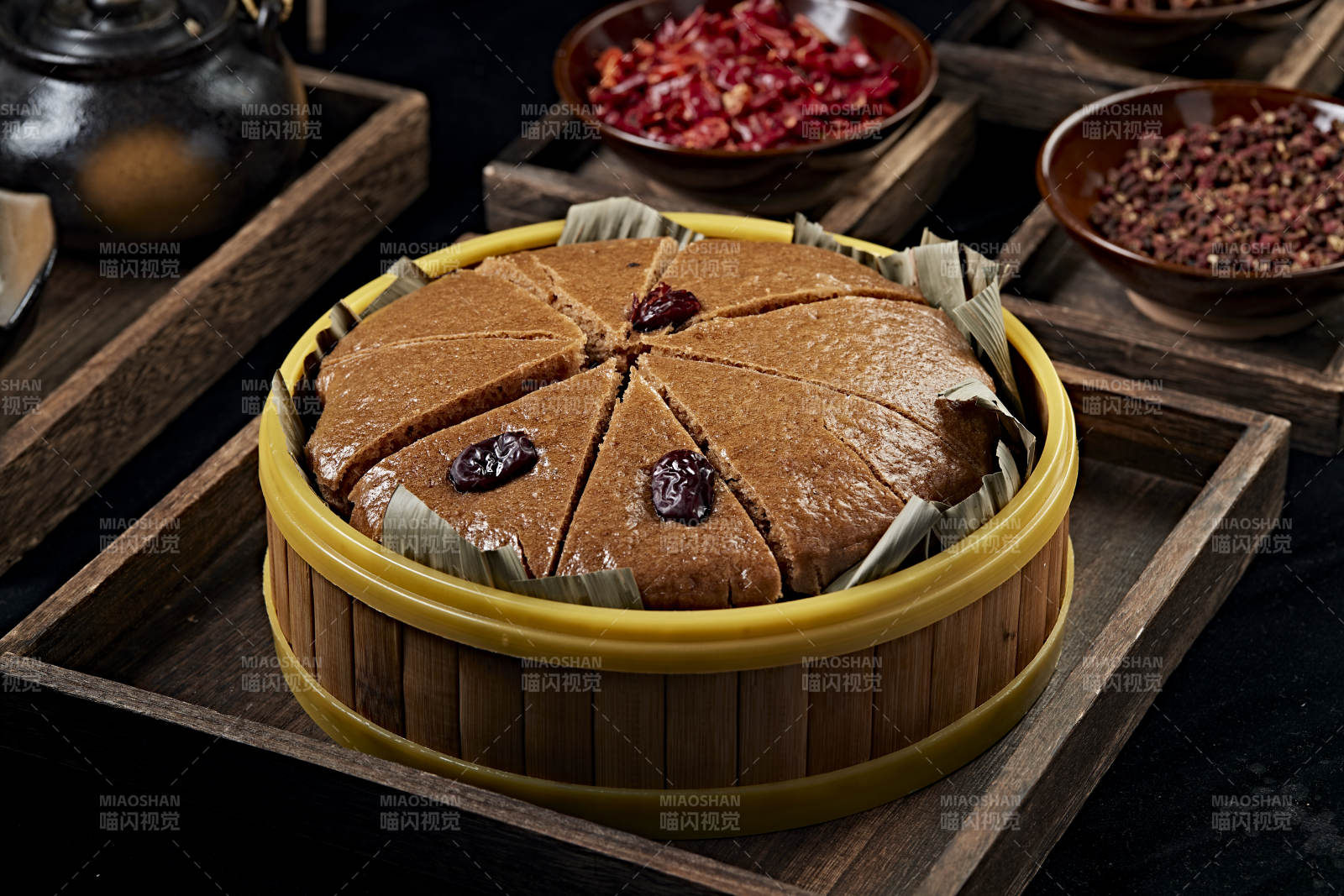 美味香蒸蜂蜜红糖红枣糕