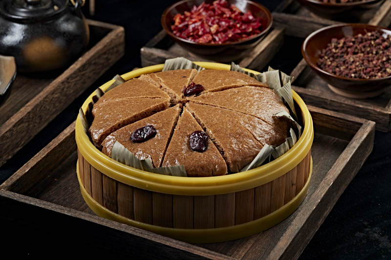 美味香蒸蜂蜜红糖红枣糕