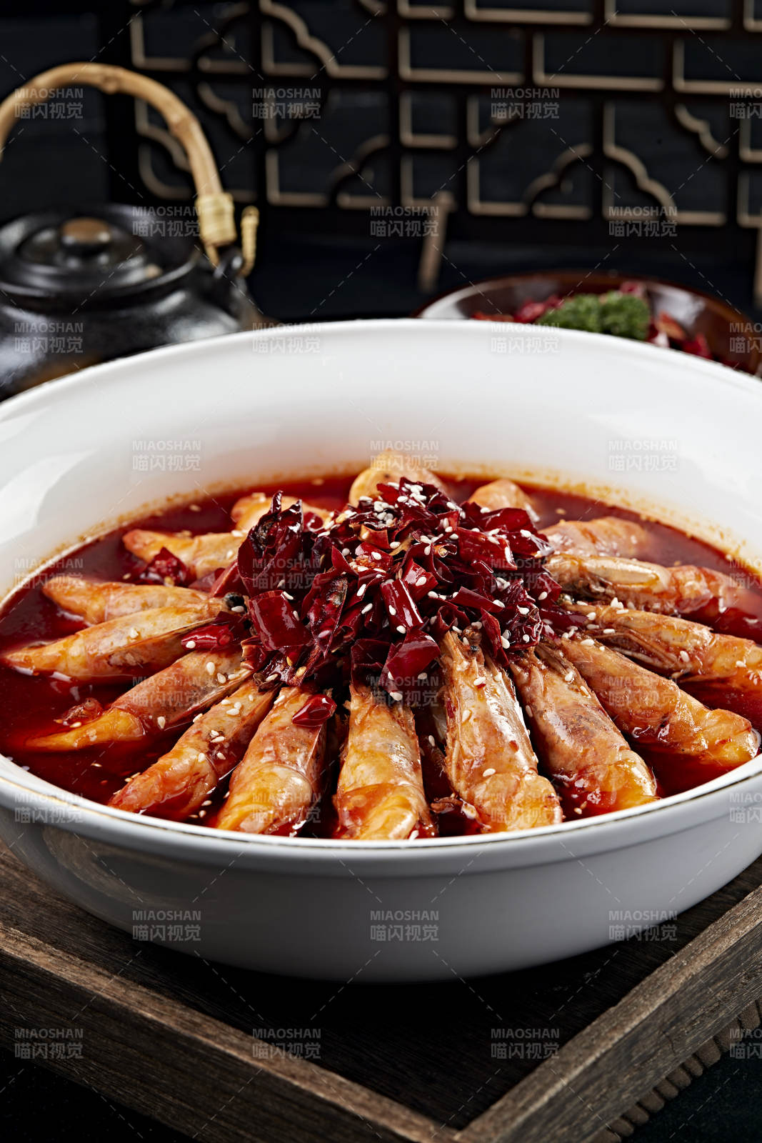 红油香辣大明虾