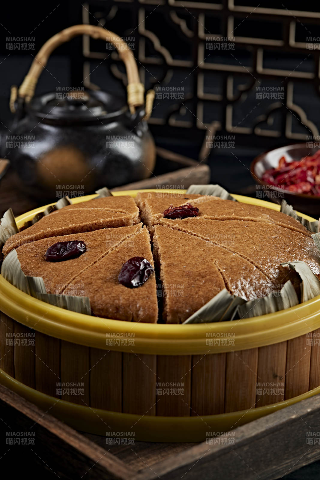 美味香蒸蜂蜜红糖红枣糕