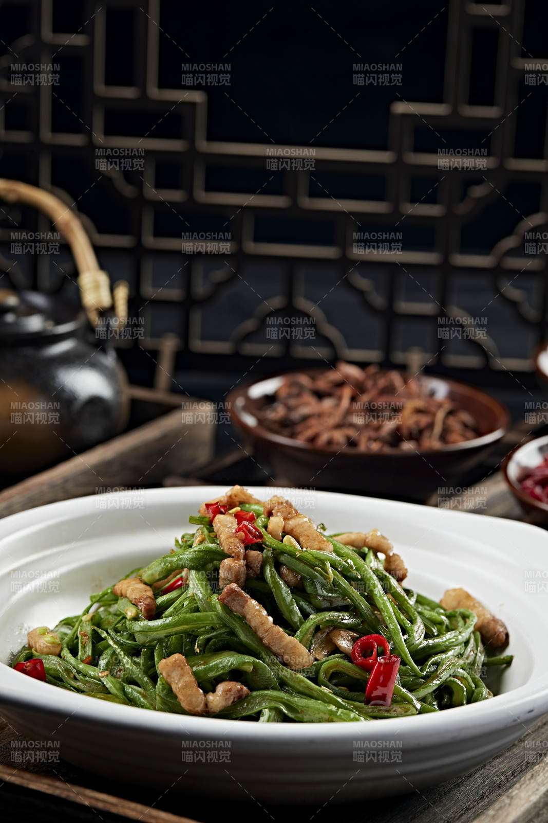 辣炒肉丝豇豆角