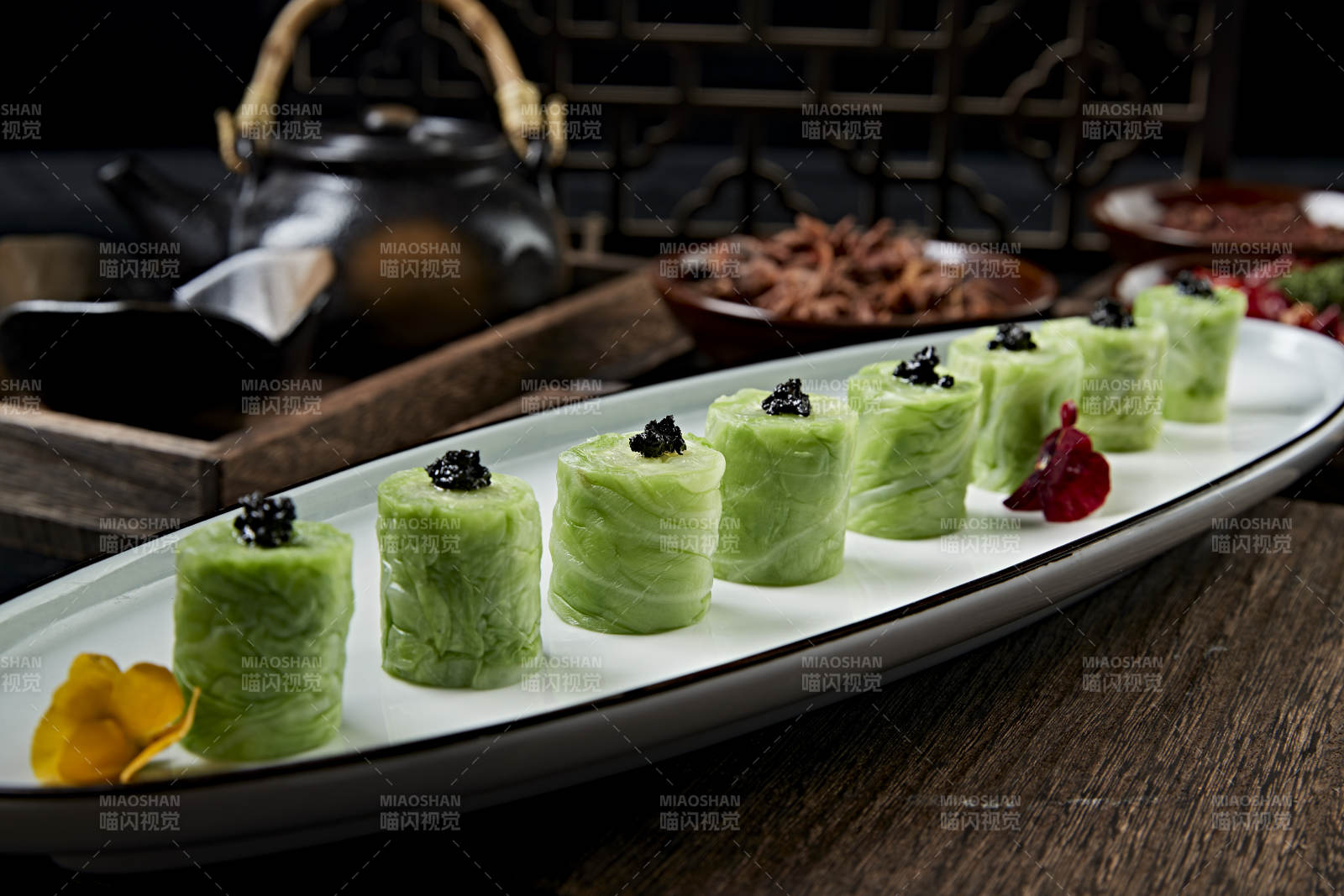 黑松露水煮包菜卷