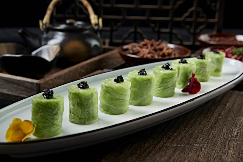 黑松露水煮包菜卷